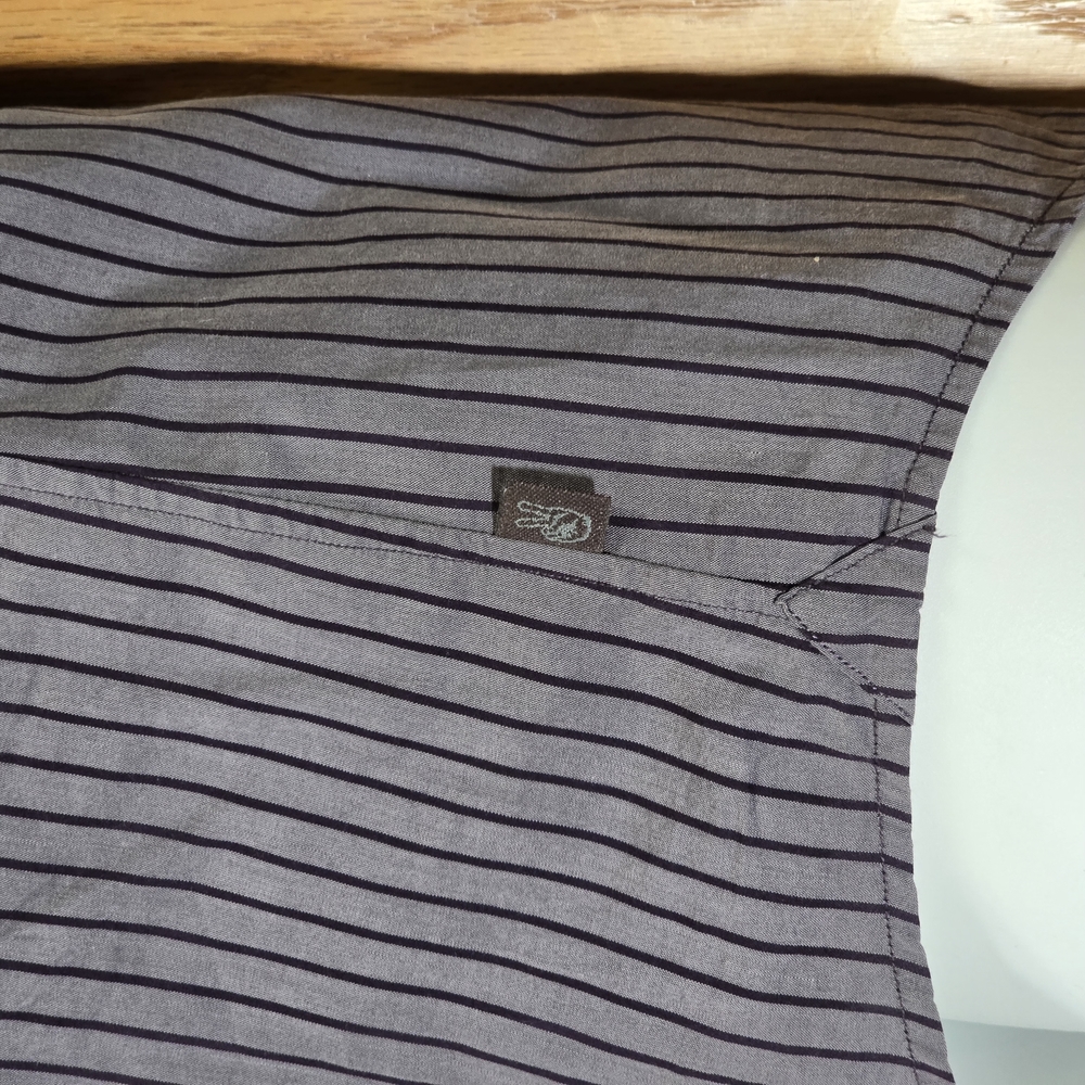 Men's Purple Striped Shirt - Picture 3 of 6